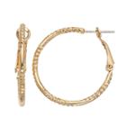 Lc Lauren Conrad Hoop Earrings, Women's, Gold