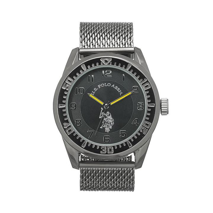 U.s. Polo Assn. Men's Stainless Steel Watch, Size: Xl, Dark Grey