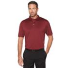 Men's Grand Slam Regular-fit Motionflow Performance Golf Polo, Size: Small, Red Overfl