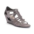 New York Transit Bold Action Women's Wedge Sandals, Size: 8 Wide, Grey Other