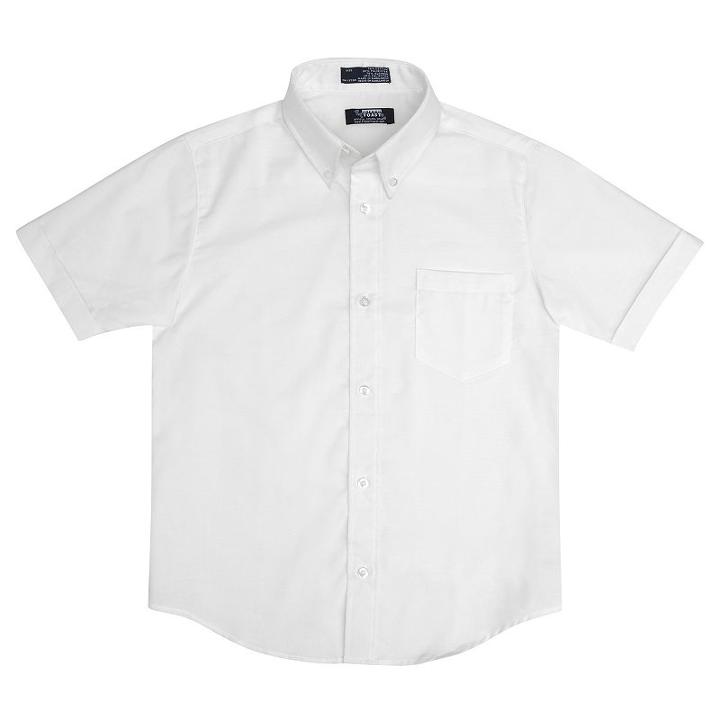 Toddler Boy French Toast Short Sleeve Oxford Button-down Shirt, Size: 3t, White
