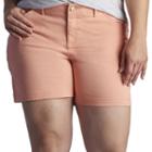 Plus Size Lee Matteo Pork Chop Pocket Shorts, Women's, Size: 16 - Regular, Lt Orange