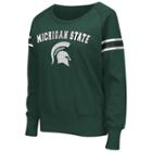 Women's Campus Heritage Michigan State Spartans Wiggin' Fleece Sweatshirt, Size: Xl, Dark Green