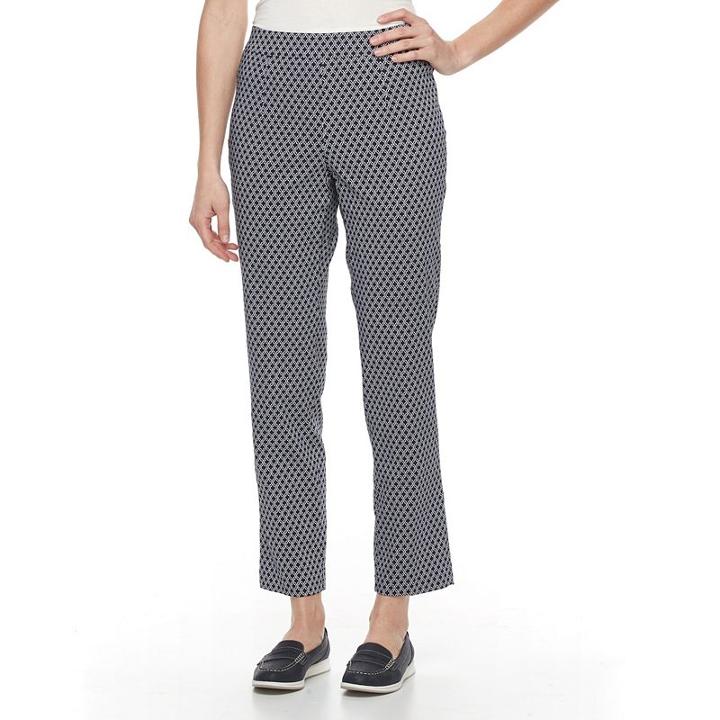 Women's Briggs Millennium Slim Pull-on Pants, Size: Medium, Blue (navy)