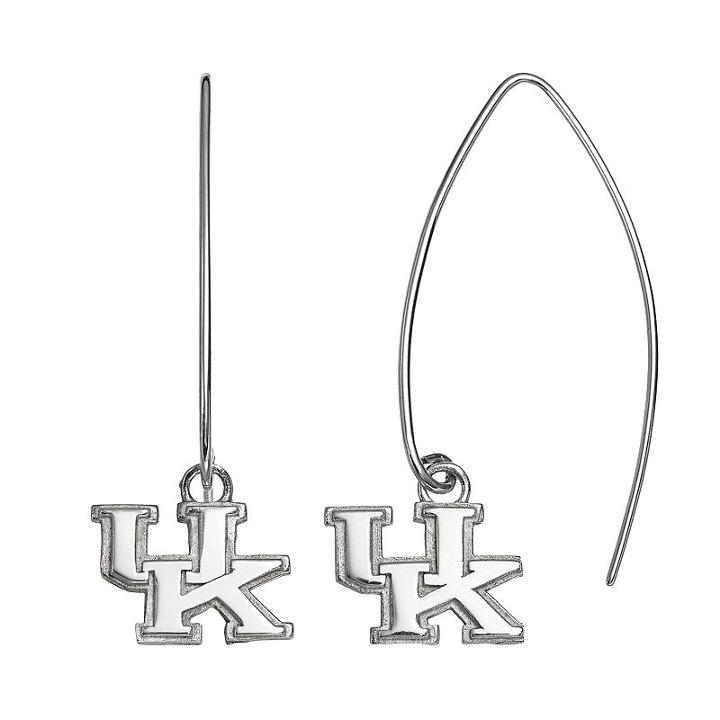 Dayna U Kentucky Wildcats Sterling Silver Hook Earrings, Women's, Grey