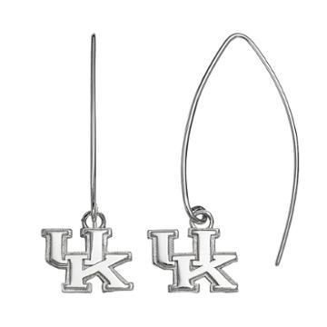 Dayna U Kentucky Wildcats Sterling Silver Hook Earrings, Women's, Grey