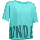 Girls 7-16 Under Armour Studio Tee, Size: Small, Red Overfl