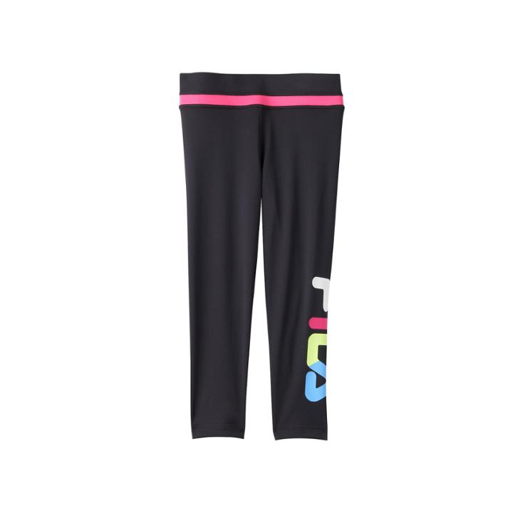 Girls 7-16 Fila Sport&reg; Fila Graphic Capri Leggings, Girl's, Size: M(10-12), Black