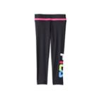 Girls 7-16 Fila Sport&reg; Fila Graphic Capri Leggings, Girl's, Size: M(10-12), Black