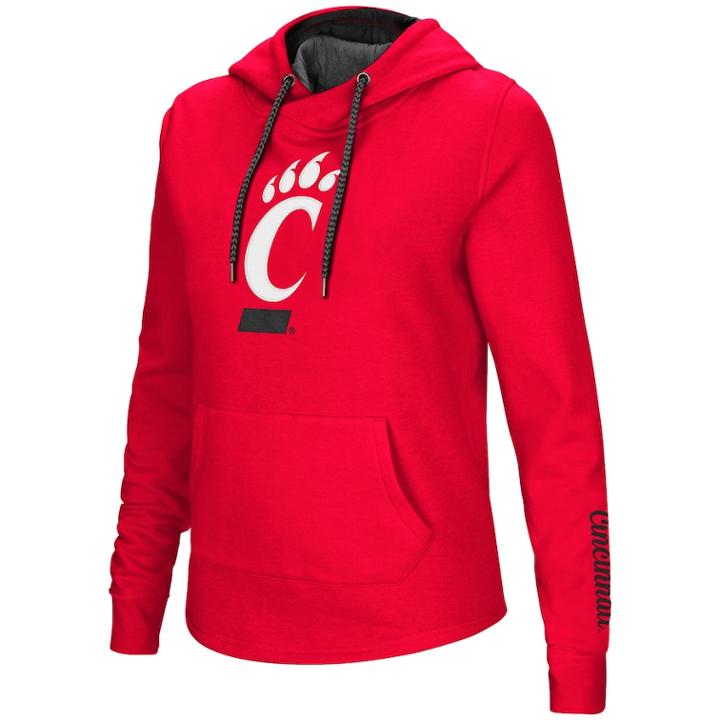 Women's Cincinnati Bearcats Crossover Hoodie, Size: Large, Dark Red