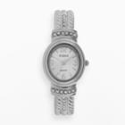 Studio Time Women's Crystal Bangle Watch, Size: Small, Grey