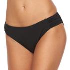 Women's Apt. 9&reg; Shirred-side Scoop Bottoms, Size: Xxl, Black