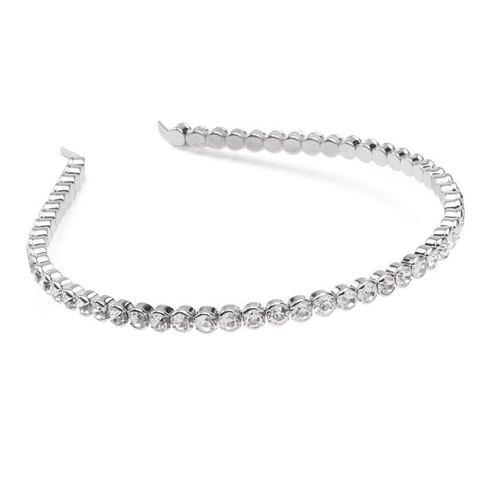 Elle&trade; Rhinestone Headband, Silver