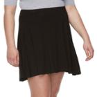 So, Juniors' Plus Size &reg; Skater Skirt, Girl's, Size: 1xl, Black