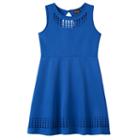 Girls Plus Size Lilt Laser Cut Skater Dress, Size: 18 1/2, Blue Other
