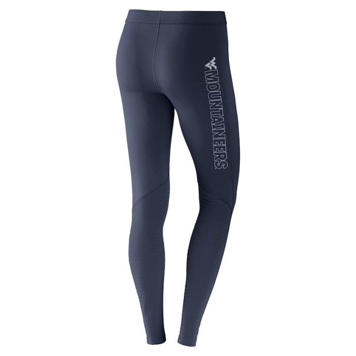 Women's Nike West Virginia Mountaineers Pro Leggings, Size: Medium, Blue (navy)