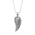 Journee Collection Sterling Silver Angel Wing Pendant Necklace, Women's, Size: 18, Multicolor