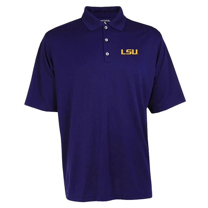 Men's Lsu Tigers Exceed Desert Dry Xtra-lite Performance Polo, Size: Xxl, Purple
