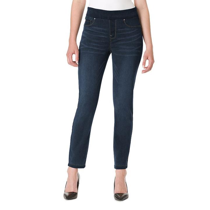 Women's Haggar Pull-on Ankle Jeggings, Size: 2, Blue (navy)