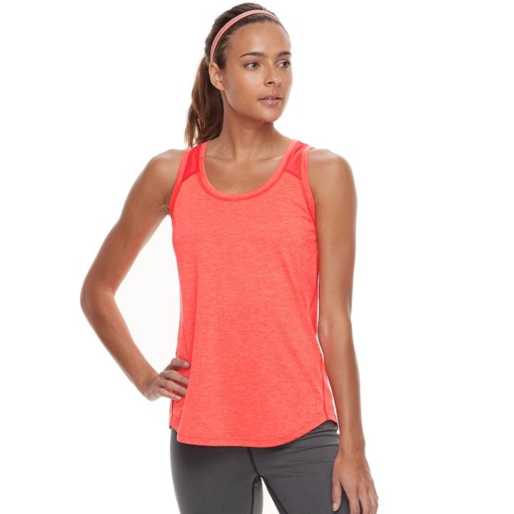 Women's Tek Gear&reg; Performance Base Layer Tank, Size: Small, Med Orange