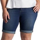 Plus Size Lee Gunnison Bermuda Jean Shorts, Women's, Size: 20 - Regular, Blue