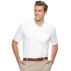 Big & Tall Croft & Barrow&reg; Classic-fit Easy-care Pique Performance Pocket Polo, Men's, Size: L Tall, White