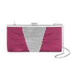Gunne Sax By Jessica Mcclintock Laura Rhinestone Pleated Clutch, Women's, Purple Oth