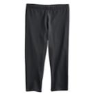 Girls 7-16 So&reg; Core Capri Leggings, Size: 14, Black