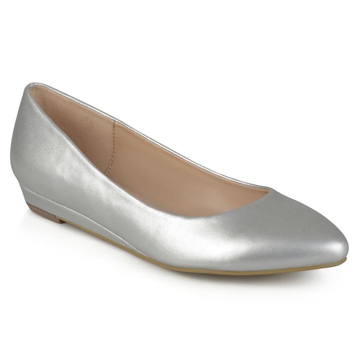 Journee Collection Wacy Women's Wedges, Girl's, Size: Medium (9), Silver
