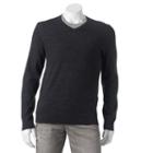Big & Tall Apt. 9&reg; Modern-fit Merino V-neck Sweater, Men's, Size: 4xb, Dark Grey