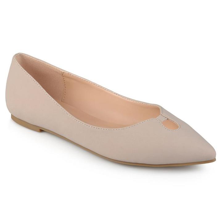 Journee Collection Hildy Women's Pointed Toe, Girl's, Size: 11, Beig/green (beig/khaki)