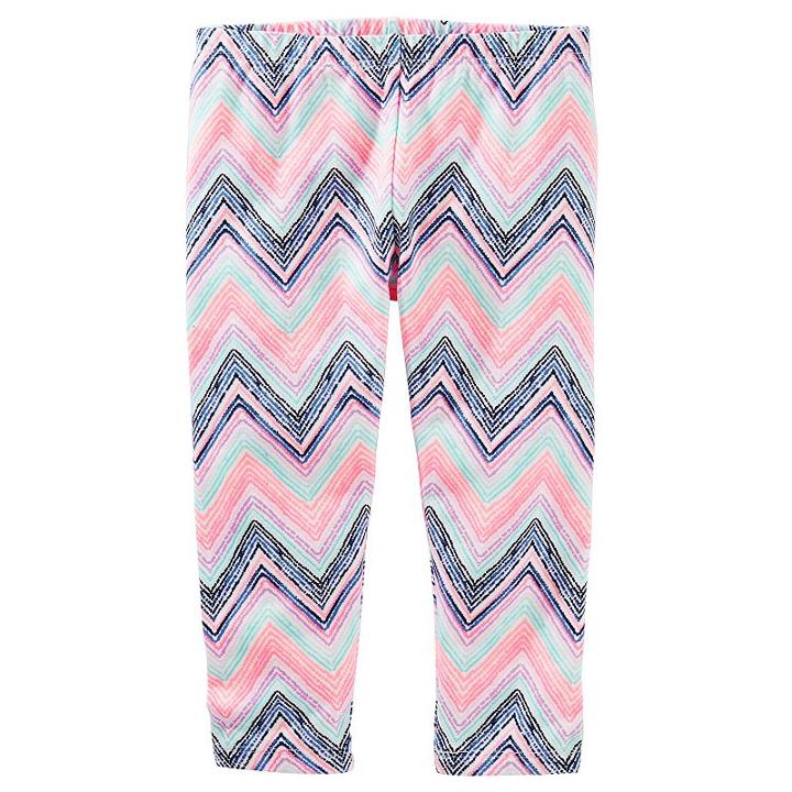 Girls 4-8 Oshkosh B'gosh&reg; Patterned Crop Capri Leggings, Girl's, Size: 12, Ovrfl Oth
