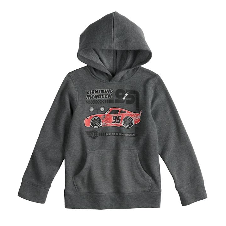 Disney / Pixar Cars Boys 4-12 Lightning Mcqueen Pullover Hoodie By Jumping Beans&reg;, Size: 6, Med Grey