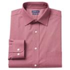 Men's Croft & Barrow&reg; Easy-care True Comfort Classic-fit Oxford Stretch Dress Shirt, Size: 16-34/35, Dark Red