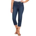 Women's Gloria Vanderbilt Amanda Capris, Size: 16, Med Blue
