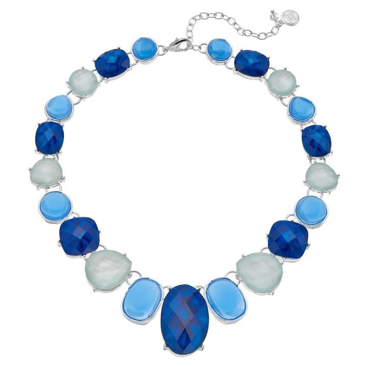 Dana Buchman Blue & White Inlay Necklace, Women's
