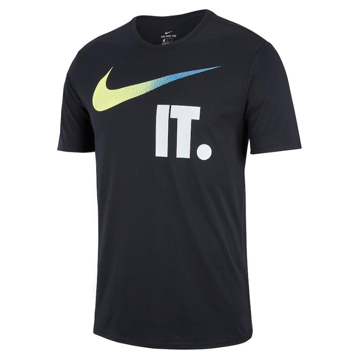Big & Tall Nike Dry Check It Tee, Men's, Size: Xxl Tall, Grey (charcoal)