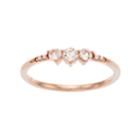 Lc Lauren Conrad 10k Rose Gold Morganite & Diamond Accent 3-stone Ring, Women's, Size: 9, Pink