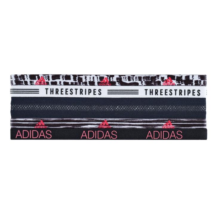 Women's Adidas Creator Plus 5-pk. Headband Set, Black White Red