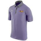 Men's Nike Lsu Tigers Microstripe Dri-fit Polo, Size: Small, Multicolor
