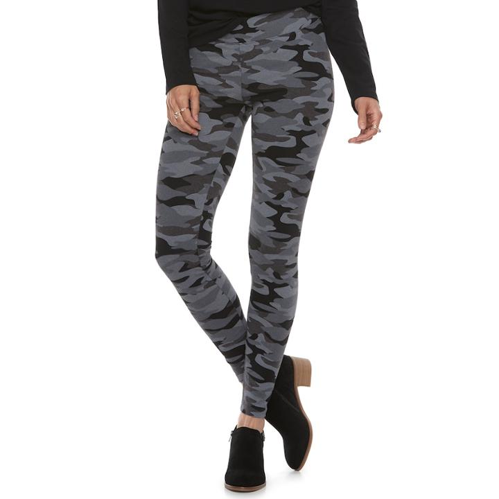 Women's Sonoma Goods For Life&trade; Jersey Leggings, Size: Medium, Dark Green