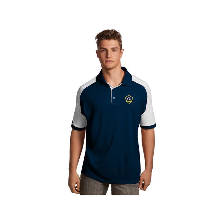 Men's Antigua Los Angeles Galaxy Century Polo, Size: Xl, Blue (navy)