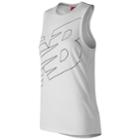 Women's New Balance Athletics Graphic Tank, Size: Medium, White