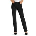Lee Jackie Classic Fit Slimming Straight-leg Pants - Women's, Size: 14 T/l, Black