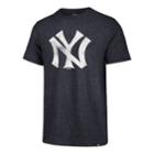 Men's '47 Brand New York Yankees Throwback Tee, Size: Small, Blue (navy)