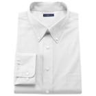 Big & Tall Croft & Barrow&reg; Solid Easy-care Button-down Collar Dress Shirt, Men's, Size: 19 38/9b, White