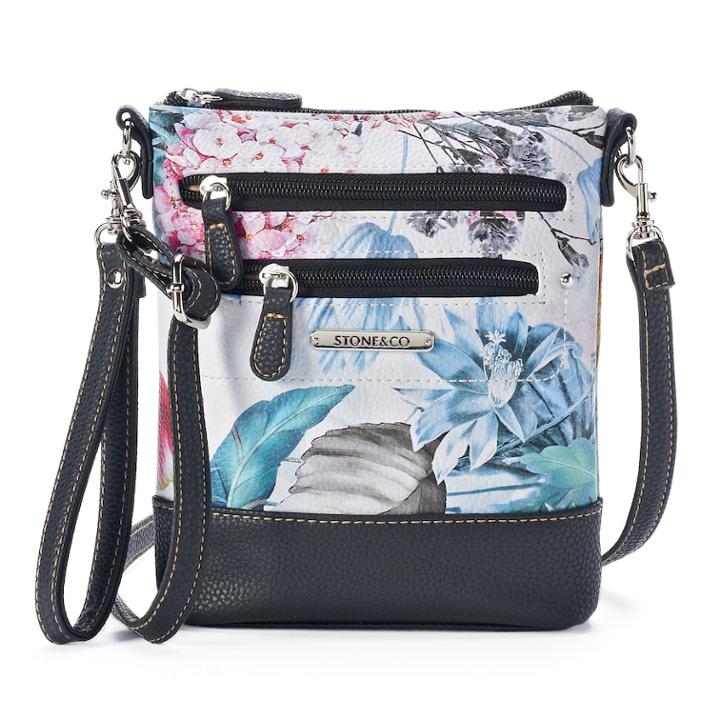 Stone & Co. Leather 3-bagger Convertible Crossbody Bag, Women's, White