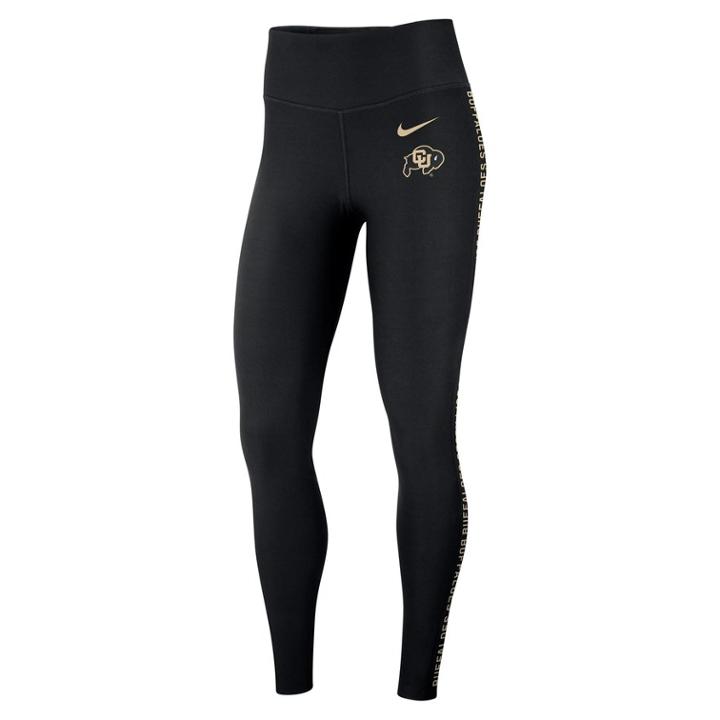 Women's Nike Colorado Buffaloes Dri-fit Leggings, Size: Xl, Black