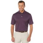 Men's Grand Slam Airflow Jacquard Golf Polo, Size: Large, Purple Oth