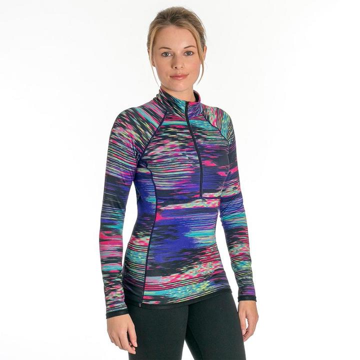 Women's Snow Angel Aurora Reversible Quarter-zip Top, Size: Xsml Av/rg, Ovrfl Oth